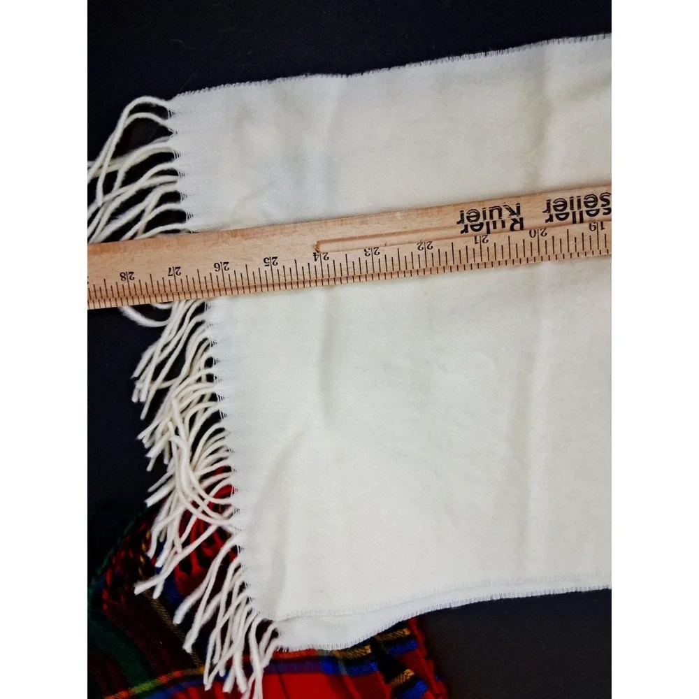 Cashmink Scarf Lot of 4 V. Fraas Christian Dior Cashmaire Fringe Vintage SOFT